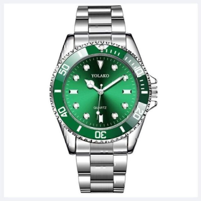 ♢即購入OK♢(❁ᴗ͈ˬᴗ͈)ミリターリービジネス腕時計グリーン緑/30m防水 | toom.com