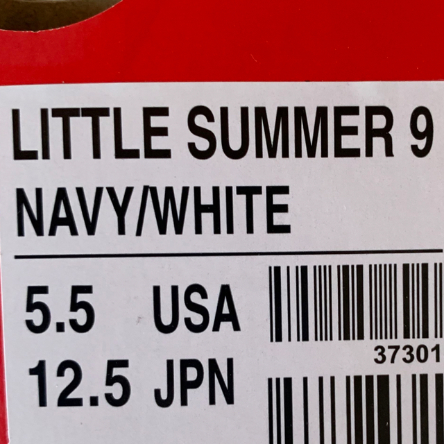 CONVERSE(コンバース)のコンバース サンダル 12.5 LITTLE SUMMER9 ネイビー ホワイト キッズ/ベビー/マタニティのベビー靴/シューズ(~14cm)(サンダル)の商品写真
