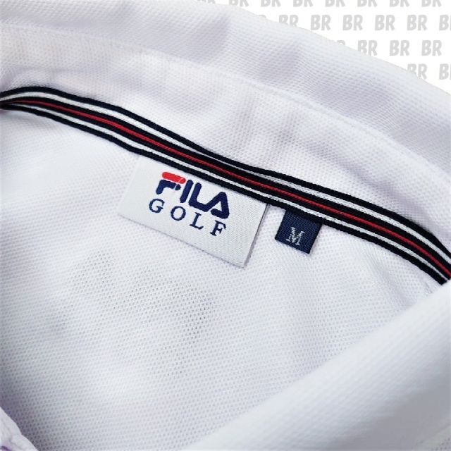 FILA(フィラ)の新品　【FILA GOLF】 Ｍ　ホワイト　ポロシャツ　吸汗速乾 メンズのトップス(ポロシャツ)の商品写真