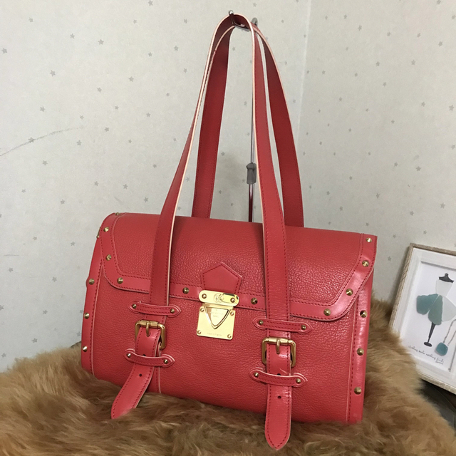 ルイヴィトン LOUIS VUITTON＊スハリエヌパイGM赤ショルダーバッグ