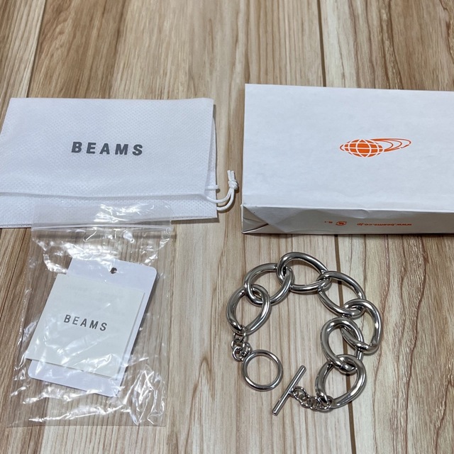 BEAMS(ビームス)のBEAMS ボリューム チェーンブレスレット シルバー レディースのアクセサリー(ブレスレット/バングル)の商品写真