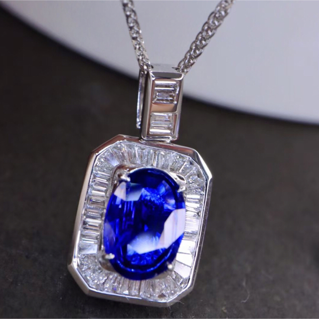 スピネル⭐天然 ロイヤルブルーサファイア ダイヤ  ペンダントトップ 1.02ct