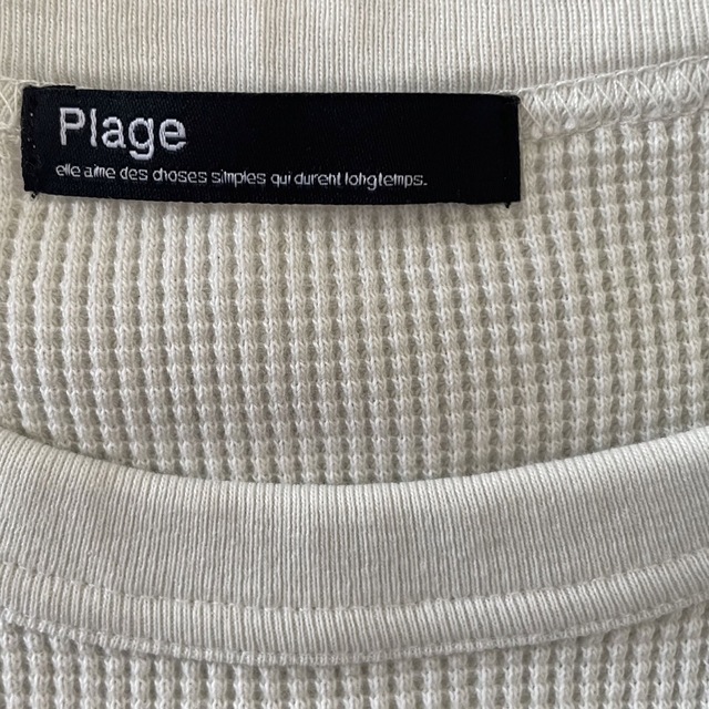 Plage(プラージュ)のPlage ワッフルナンバリングトップス  レディースのトップス(カットソー(長袖/七分))の商品写真