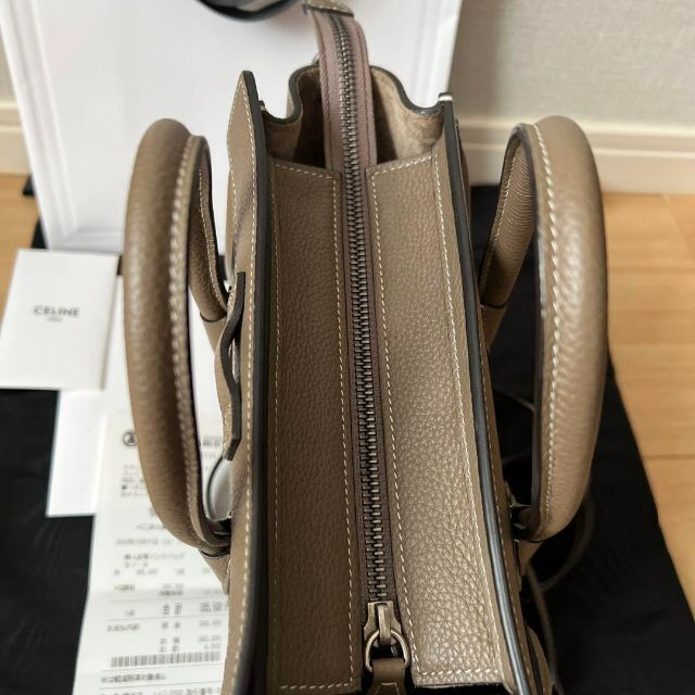 極美品CELINE セリーヌ ラゲージ ナノショッパー グレー 商品の状態