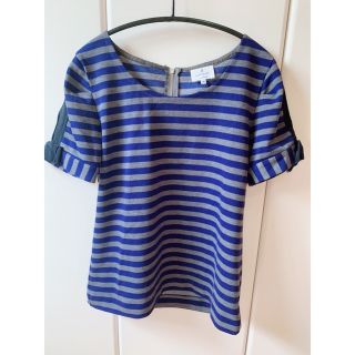 ランバンオンブルー(LANVIN en Bleu)のLANVIN EN BLEU / ランバンオンブルー ボーダーTシャツ38(Tシャツ(半袖/袖なし))