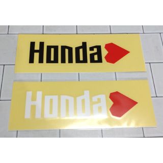 HONDA ホンダハート×キンプリ エクステリアステッカー（黒＆白）2枚