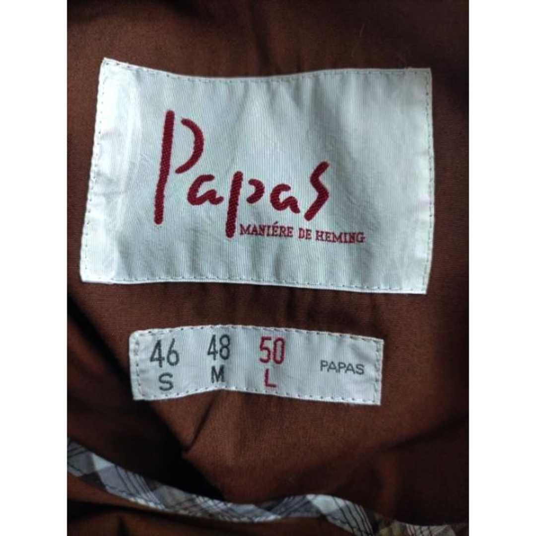 papas(パパス) コットン フーデットコート メンズ アウター コート