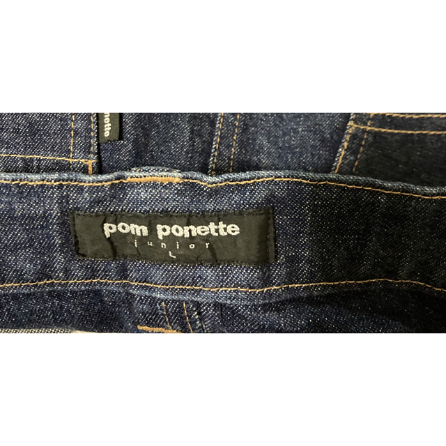 pom ponette(ポンポネット)の【美品】ポンポネット　デニムスカート　160センチ　L キッズ/ベビー/マタニティのキッズ服女の子用(90cm~)(スカート)の商品写真