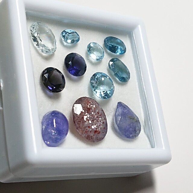 日本代理店正規品 アクアマリン タンザナイト 他☆小粒ルース セット