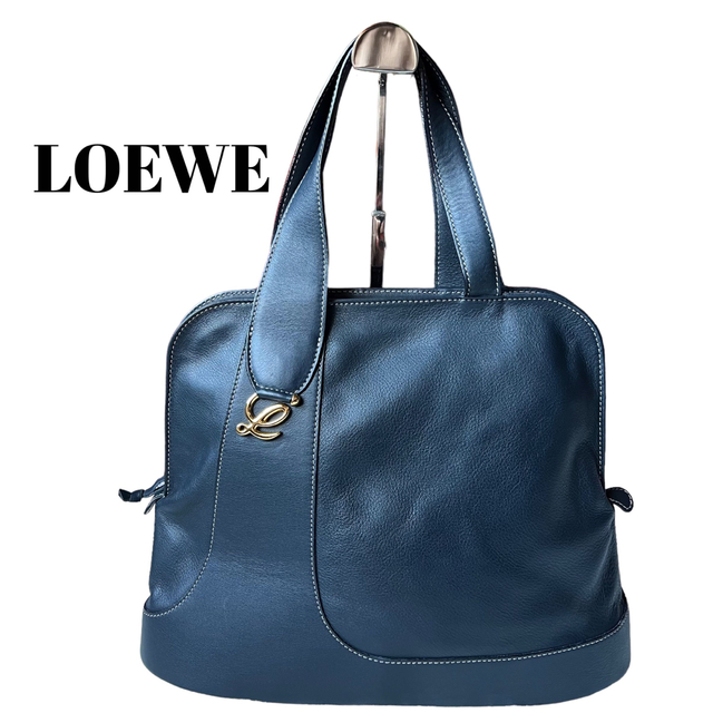 美品LOEWEロエベ トートバッグ ハンドバッグ　本革　レザー　金具　アナグラムのサムネイル