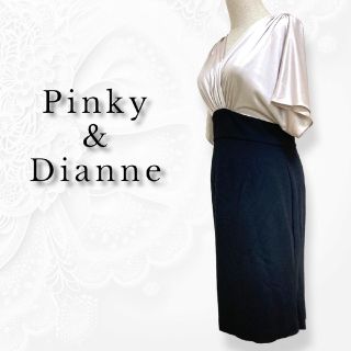 ピンキーアンドダイアン(Pinky&Dianne)のPinky&Dianne ワンピース ハイウエスト バックスリット パーティー(ひざ丈ワンピース)