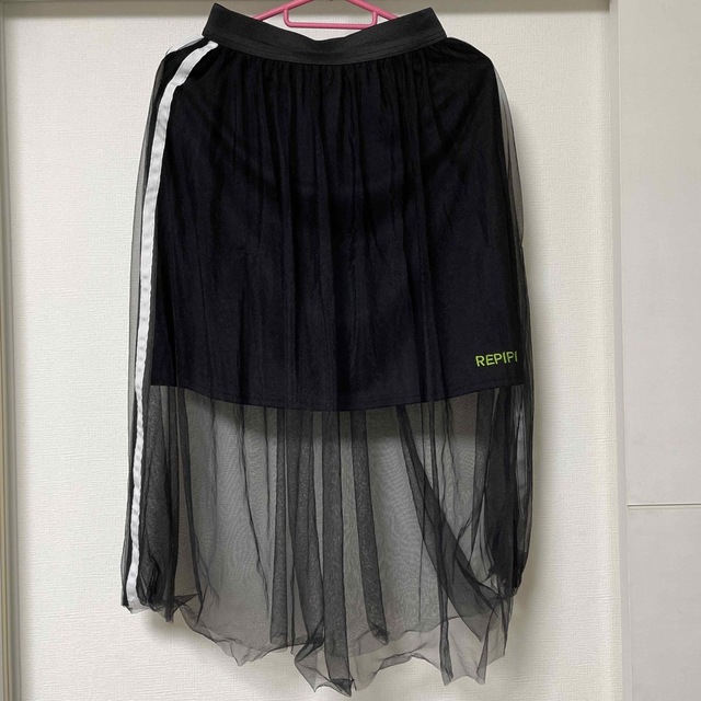 repipi armario(レピピアルマリオ)のサイドライン　チュールスカート　M(160-165) レピピ キッズ/ベビー/マタニティのキッズ服女の子用(90cm~)(スカート)の商品写真