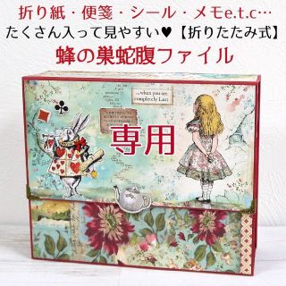 【折りたたみ式】大容量「見やすい」蜂の巣蛇腹ファイル◆11 スタンペリア アリス(その他)