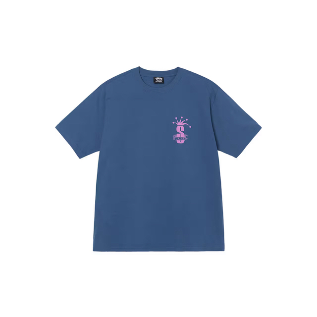 STUSSY FUKUOKA S CROWN TEE BLUE Lサイズ 1