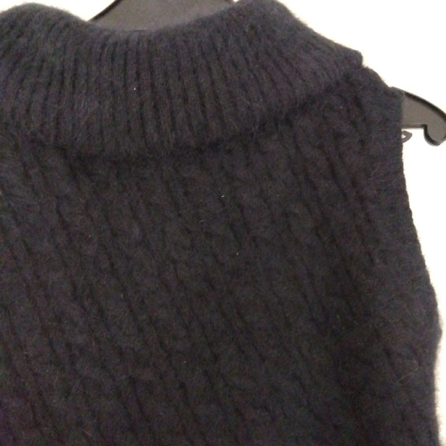 アンゴラ袖なしベスト レディースのトップス(ニット/セーター)の商品写真