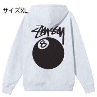 新品】stussy スウェットパーカー サイズXL グレー 8ボール-