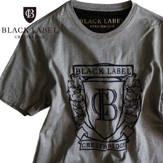 BLACK LABEL CRESTBRIDGE】半袖Tシャツ ロゴエンブレム☆-