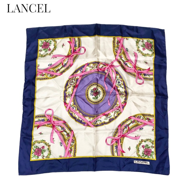 LANCEL(ランセル)の【LANCEL】vintage scarf シルクスカーフ　ランセル レディースのファッション小物(バンダナ/スカーフ)の商品写真