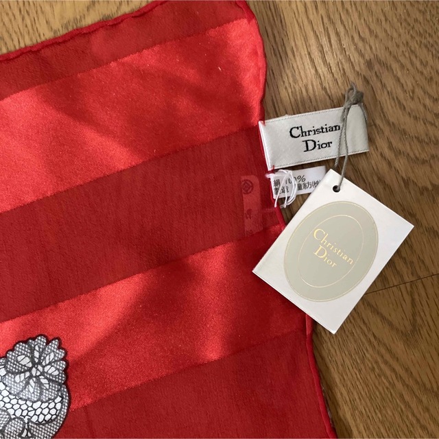 Christian Dior(クリスチャンディオール)の新品未使用 タグ付き クリスチャン ディオール シルクシフォン スカーフ 87 レディースのファッション小物(バンダナ/スカーフ)の商品写真