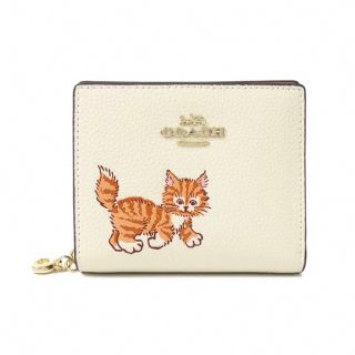 【新品・未使用】coach ☆コーチ　かわいい猫ちゃん柄　シグネチャ