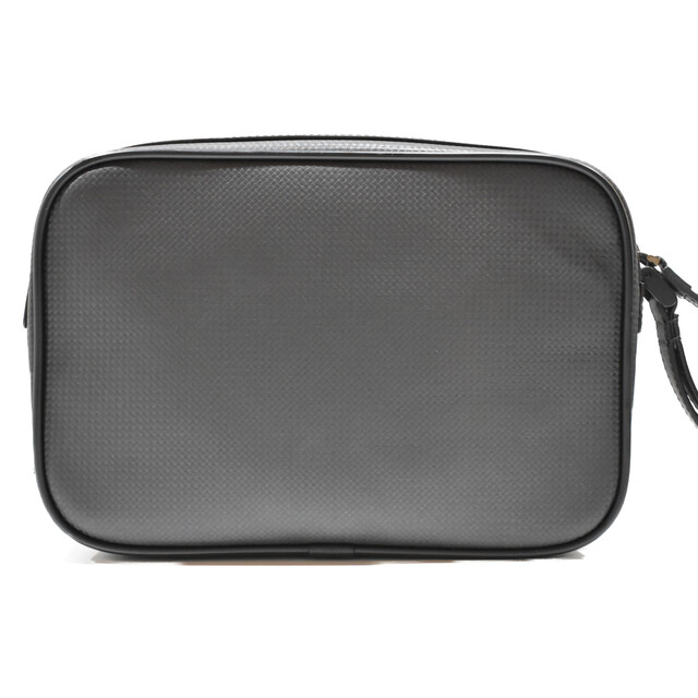 【美品★】MONTBLANC, セカンドバッグ ブラック レザー クラッチバッグ ファッション 定番 人気 ブランド シンプル メンズ 【中古】松山久万ノ台店