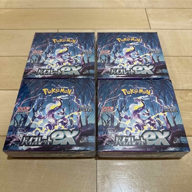 ポケモンカード バイオレットex 4BOX 新品未開封 シュリンク付き