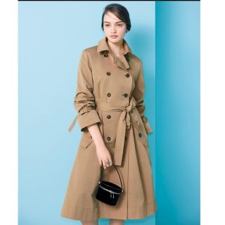 上品✨FOXEYNEWYORK トレンチコート ベルト ベージュ 38 M相当