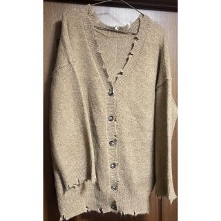 ダブルクローゼット(w closet)の新品❤︎w closetダメージオーバーカーデ今だけ更にお値下げ❤︎(カーディガン)