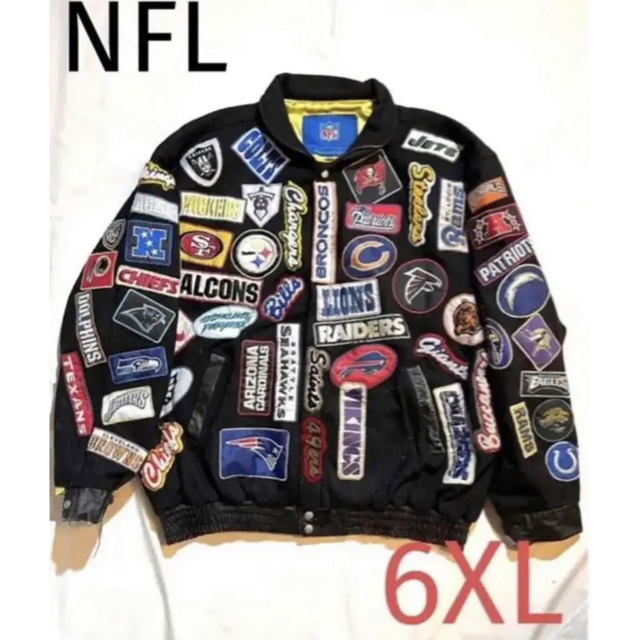 【希少】NFL team マルチスタジャン JEFF HAMILTON 6XL-