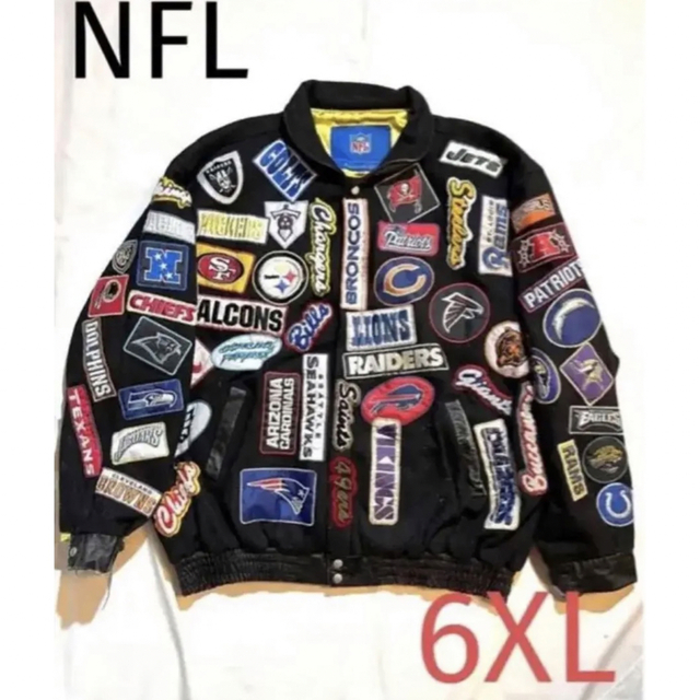 【希少】NFL team マルチスタジャン　JEFF HAMILTON 6XL