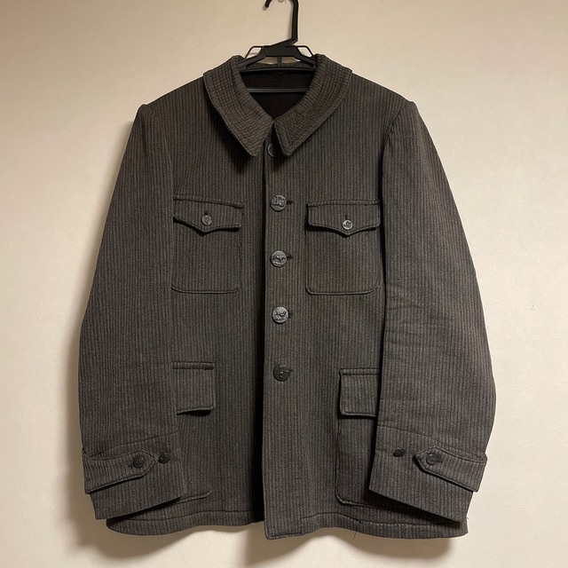 French hunting jacket ブラックシャンブレー 30s 40s