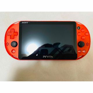 プレイステーションヴィータ(PlayStation Vita)のPSVita PCH-2000 ZA26 本体 メタリックレッド 動作確認済み(家庭用ゲーム機本体)