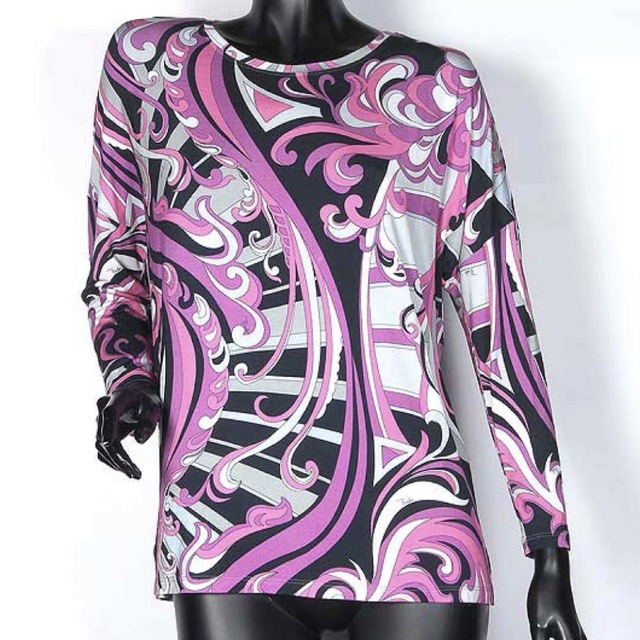 美品 EMILIO PUCCI ロングカットソー(I 38)