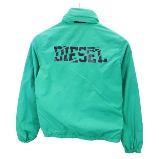 ディーゼル(DIESEL)のディーゼル バックロゴプリント ナイロン ジップパーカー 10 グリーン系 DIESEL キッズ 【中古】  【230305】(ジャケット/上着)