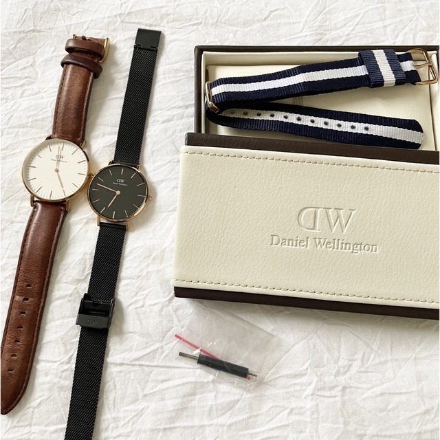 Daniel Wellington(ダニエルウェリントン)のダニエルウェリントン★時計２本＋ベルトセット レディースのファッション小物(腕時計)の商品写真