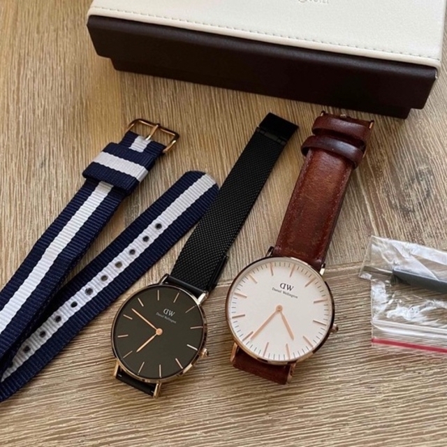 Daniel Wellington(ダニエルウェリントン)のダニエルウェリントン★時計２本＋ベルトセット レディースのファッション小物(腕時計)の商品写真