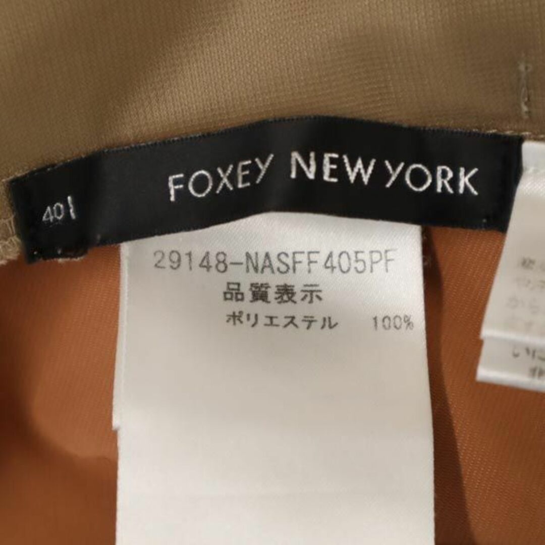 フォクシーニューヨーク スカート 40 ブラウン系 FOXEY NEW YORK バックジップ レディース   【230305】 4