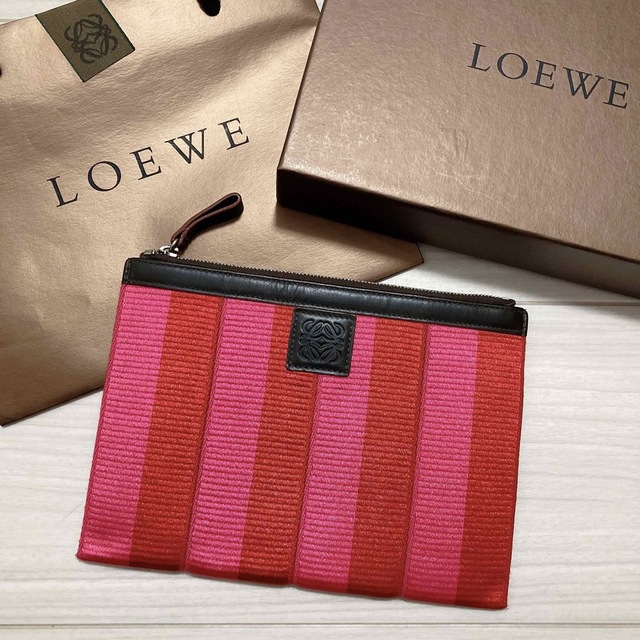 美品 LOEWE ロエベ レディース ポーチ クラッチバッグ パーティー ...