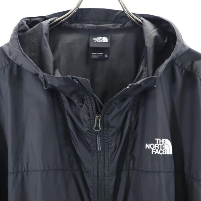 THE NORTH FACE(ザノースフェイス)のノースフェイス ビッグサイズ アウトドア WINDWALL マウンテンパーカー XXL ブラック THE NORTH FACE ロゴ メンズ 【中古】  【230305】 メンズのジャケット/アウター(ダッフルコート)の商品写真