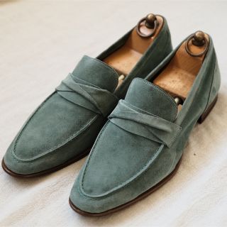 KITON - 新品未使用kitonキートン グレーグリーンアンラインド