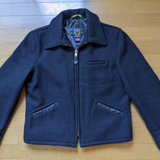 ショット(schott)のSchott　ショット　ウール　CPO ジャケット　黒色　金色　38 ワンスター(ライダースジャケット)