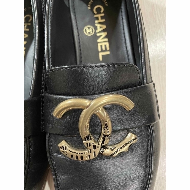 CHANEL - ほぼ新品 CHANEL シャネル ローファー ブラック 36の通販 by ...