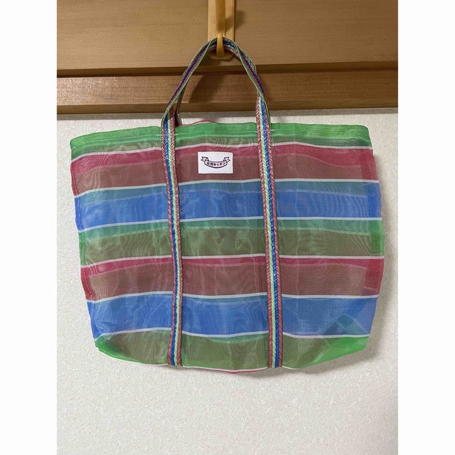 美品】台湾 漁師網 メッシュバッグ 網ハンドバッグ
