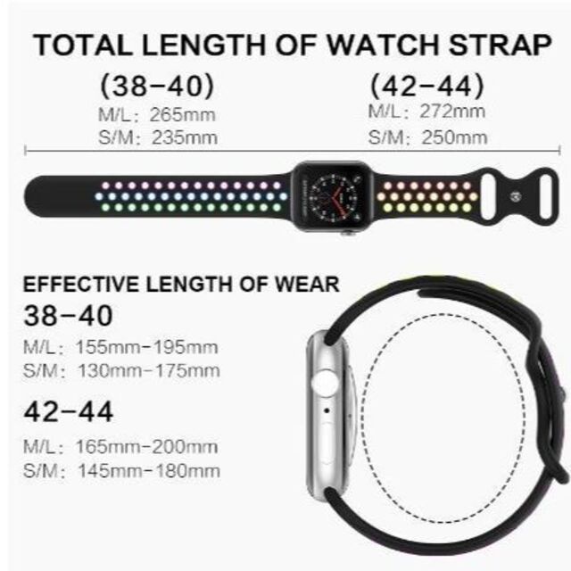 [新品未使用]apple watchシリコンバンド38/40/41Lイエロー スマホ/家電/カメラのスマートフォン/携帯電話(その他)の商品写真