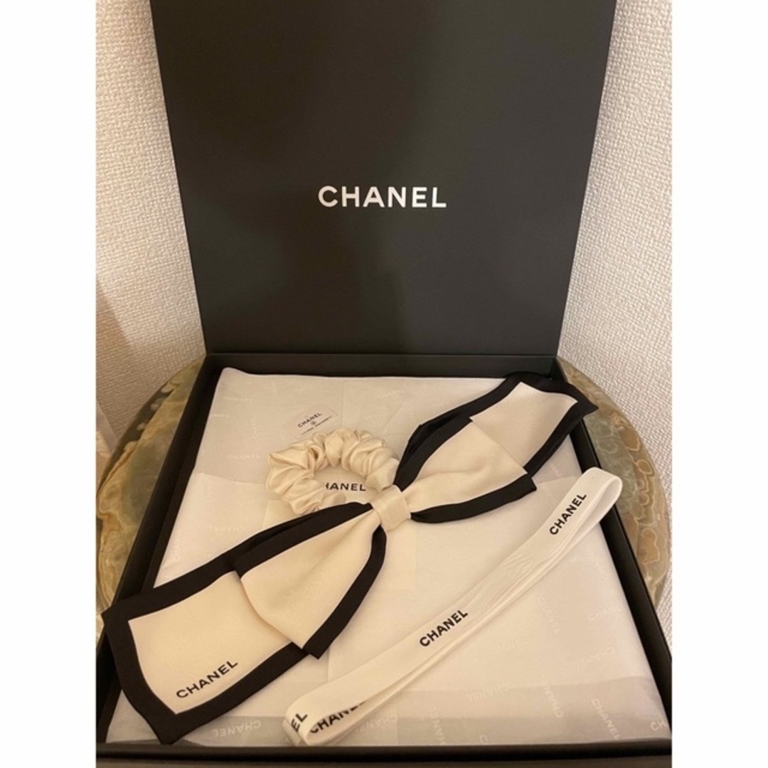 新品未使用　シャネル　CHANEL リボンシュシュ