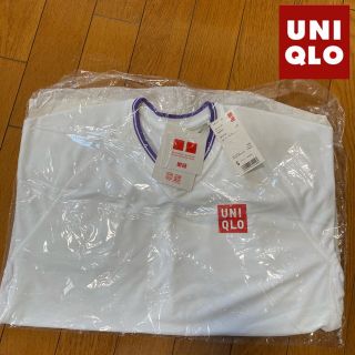 ユニクロ(UNIQLO)のUNIQLO 新品タグ付き　Vネック　テニスウェア　Tシャツ　ドライEX S(ウェア)