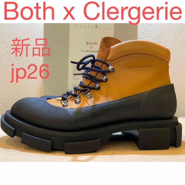 レディース 新品 Both x Clergerie ボス ラバー レザーアンクルブーツ ...