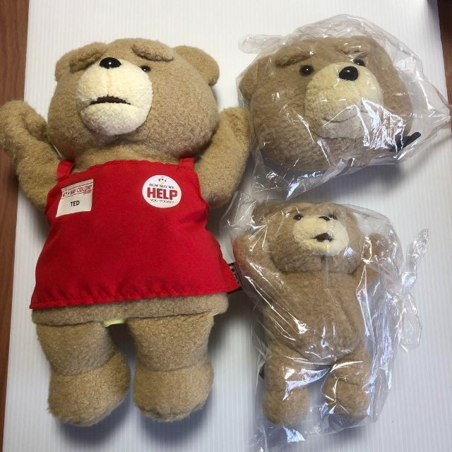 美品 Ted ぬいぐるみ 3点 エンタメ/ホビーのおもちゃ/ぬいぐるみ(ぬいぐるみ)の商品写真