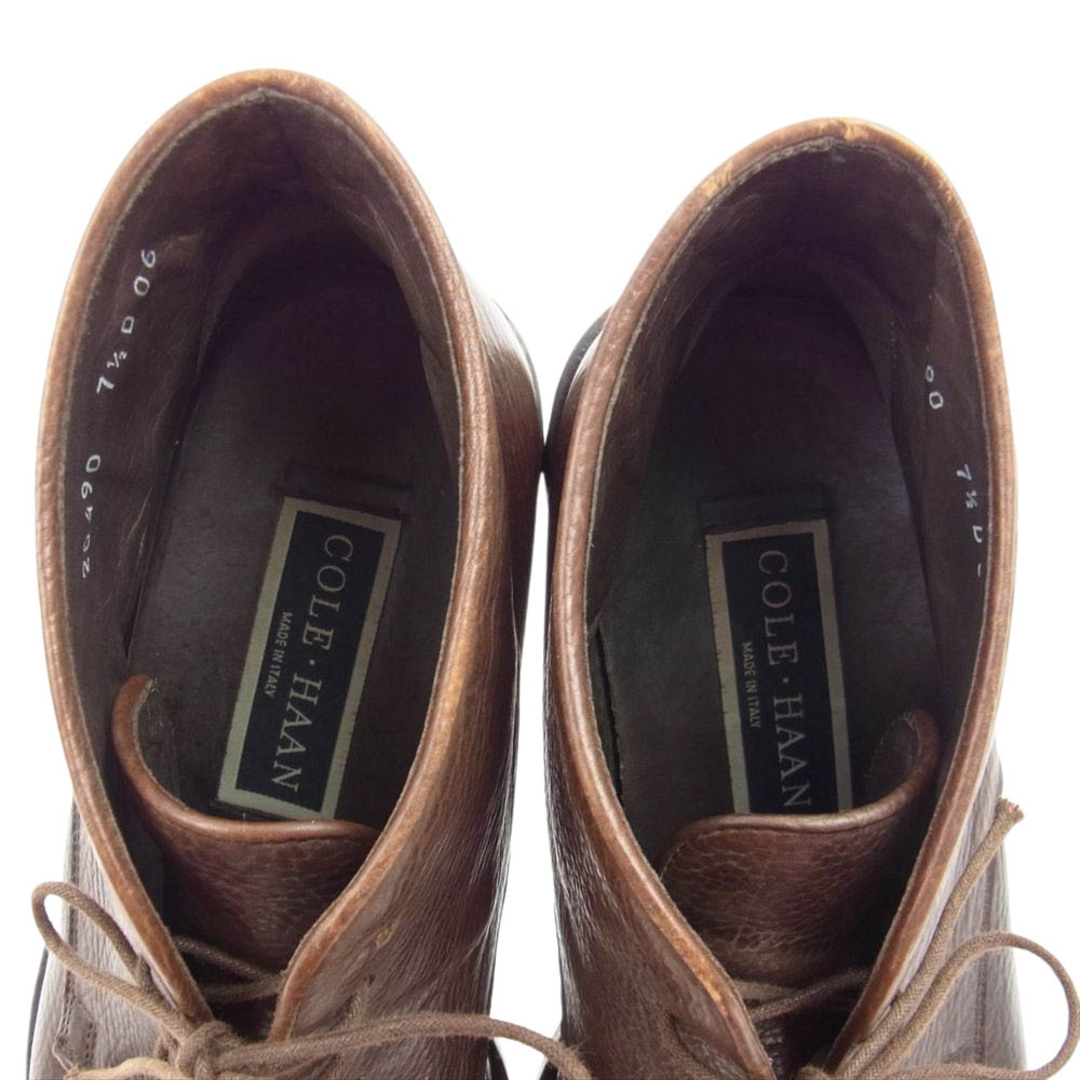Cole Haan(コールハーン)のCOLE HAAN コールハーン ブーツ 20490 Uチップ チャッカ ブーツ ブラウン系 7.5【中古】 メンズの靴/シューズ(ブーツ)の商品写真