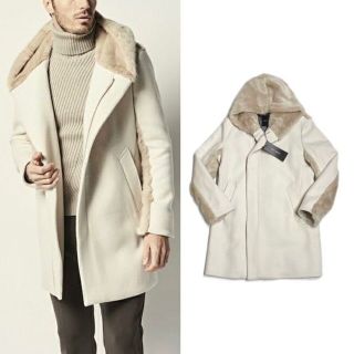 日本製・綿100% 新品タグ付き 21-22AW 1piu1uguale3 ファーラップ